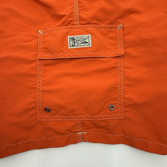 Polo Ralph‎ Lauren Swim Trunks Men's Size XL Orange Pockets - Picture 5 of 13
